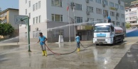Alanya Belediyesi okulları temizliyor