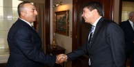 Çavuşoğlu, Türel'i ağırladı