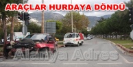Alanya'da trafik kazası! Ucuz atlatıldı