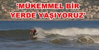 Alanya'da Aralık ayında sörf keyfi