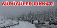Alanya-Konya yolu kar nedeniyle kapandı