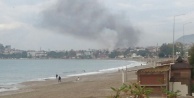 Alanya'yı kaplayan yangın dumanı korkuttu