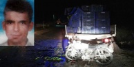 Kamyonete çarpan motosikletli hayatını kaybetti