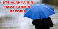 Meteoroloji'den Alanya'ya sağanak yağış uyarısı
