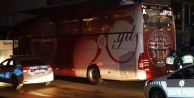 Antalyaspor otobüsüne şok saldırı