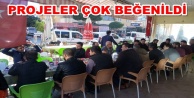 Toksöz serviscilerle kahvaltıda buluştu
