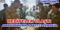 Alanya'dan giden hediyeler askerlerimize ulaştı