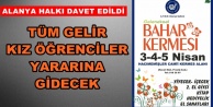 Alanya'da kız öğrenciler için kermes