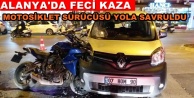 Alanya'da yine motosiklet kazası! 1 yaralı var