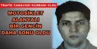 Alanyalı genç motosiklet üzerinde can verdi