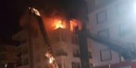 4 katlı binada korkutan yangın