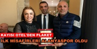 Alanyaspor'a 'ilk misafir' plaketi