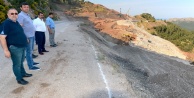 Heyelan nedeniyle çöken yol bayrama yetişecek
