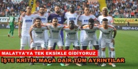 Malatya'da 3 puan arayacağız