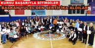 Zeybek kursiyerlerine sertifika