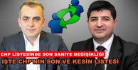 CHP'nin listesi YSK'ya giderken değişti