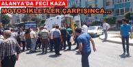 Motosikletler çarpıştı: 2 yaralı var