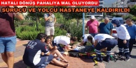 Alanya'da motosiklet kazası! 2 yaralı var