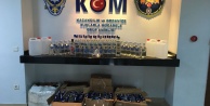 Alanya'da 117 şişe kaçak içki yakalandı