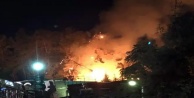 Alanya'da gece korkutan yangın