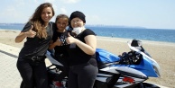 Alanya'da bir kadın kanseri motosiklet tutkusuyla yendi