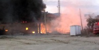Depo yangını korkuttu