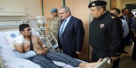 Vali Karaloğlu yaralı askerleri ziyaret etti