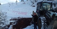 Yücel'e teşekkürünü kar üzerine yazdı