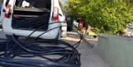 Alanya’daki kablo hırsızlarına polis engeli