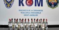 Alanya polisinden kaçak içkiye şafak operasyonu