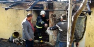 Gecekonduda çıkan yangın yürekleri ağza getirdi