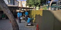 Alanya Belediyesi o okulun duvarlarını yeniledi