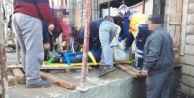 Alanya’da üzerine kalıp düşen usta ağır yaralandı