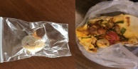 Döner dürümün içine uyuşturucu sakladı