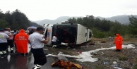 Alanya-Ankara  otobüsü kaza yaptı: 4'ü ağır 20 yaralı var