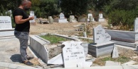 Alanya'da aile mezarlığı parçalandı
