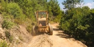 Alanya'da Ahmetöldü ve Çeltek yaylası yoluna bakım yapılıyor