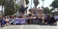 Alanya'da kadınlar 'kadına şiddet'e tepki için bir arada