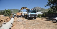 Alanya'da yayla yollarında hummalı çalışma