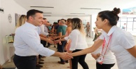 Başkan Yücel personelle bayramlaştı