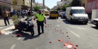 Motosiklet araçla çarpıştı, sürücüsü ağır yaralandı