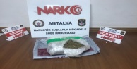 Motosikletli şüpheli uyuşturucu ile yakalandı