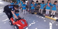 Miniklere uygulamalı trafik eğitimi