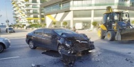 Alanya'da otomobil hurdaya döndü!