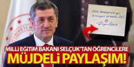 Milli Eğitim Bakanı Selçuk'tan öğrencilere müjdeli paylaşım