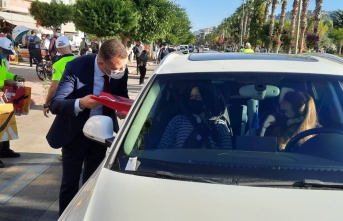 Kaymakam Ürkmezer’den emniyet kemeri denetimi