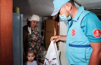 Türkiye Diyanet Vakfı Alanya Şubesi 300 ihtiyaç sahibinin kapısını çaldı