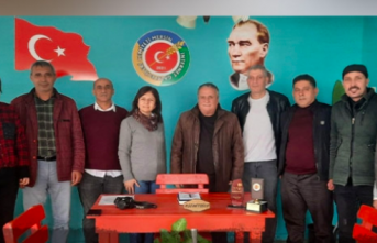 Başkan Coşkun ve ekibinden Mersin İnternet Gazetecileri Cemiyeti'ne ziyaret