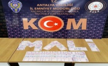 Antalya'da piyasaya sahte para süren 1 şüpheli tutuklandı