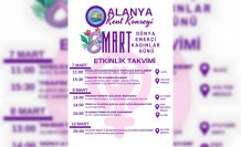 Alanya'nın 8 Mart programı